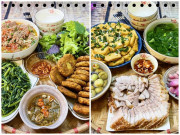 Bếp Eva - Mẹ đảm khoe cơm nhà 4 người đầy ắp món, bạn bè khắp đất nước cứ ra Hà Nội lại thèm cơm chị nấu