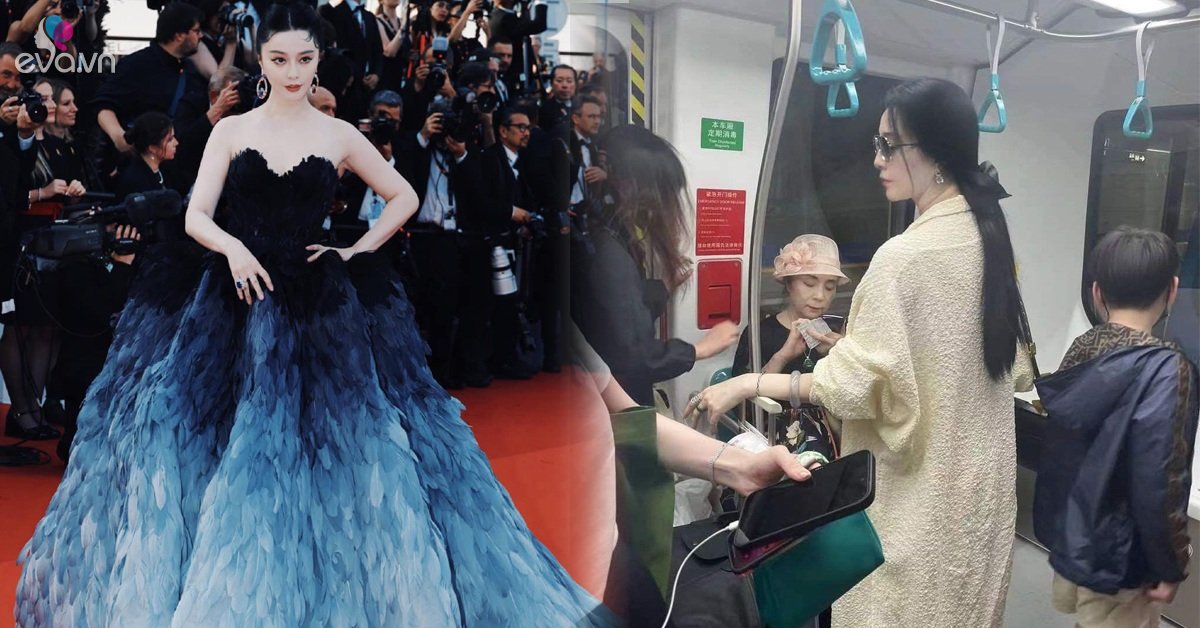 View - Phạm Băng Băng bị chụp lén trên tàu điện, mặc thùng thình nhưng toát khí chất quý bà, đeo vòng tay cỡ chục tỷ