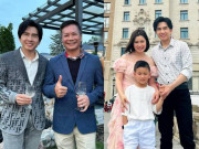 Giải trí - Đan Trường đưa con trai và vợ cũ dự tiệc cùng Shark Hưng, trước mặt Thiên Từ nói không tán thành con theo nghề