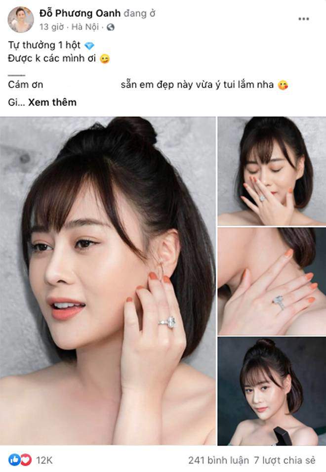 Người đẹp từng tự thưởng nhẫn kim cương 3 tỷ.