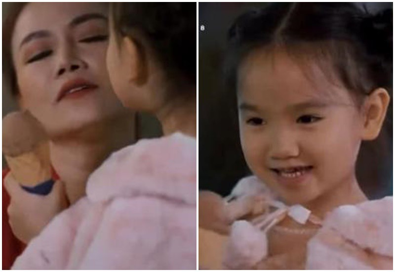 Cô bé diễn viên nhí vào vai là con riêng của Sơn - Hoàng Du Ka thủ vai (chồng cũ của Luyến Lươn - Thanh Hương đảm nhiệm) với người vợ hiện tại.

