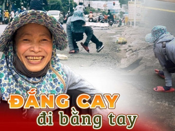 Người phụ nữ bị chồng ruồng bỏ khi vừa mắc bệnh, phải bò ra đường bán vé số nuôi 2 con