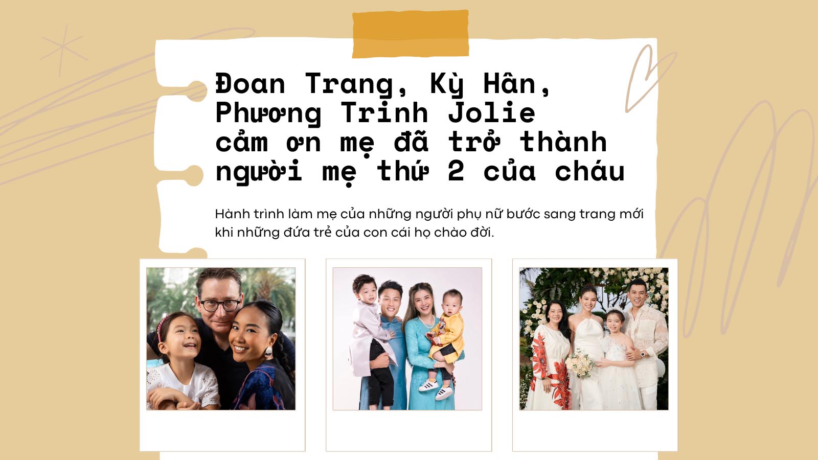 Đoan Trang, Kỳ Hân, Phương Trinh Jolie gửi lời cảm ơn mẹ đã trở thành người mẹ thứ 2 của các cháu - 1