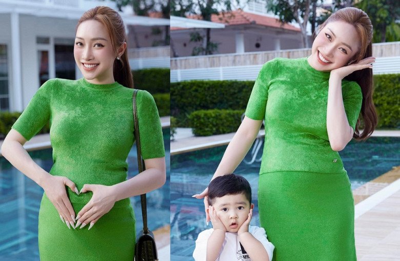 Vợ đại gia của Chi Bảo vui mừng thông báo con trai đã được lên chức anh. 