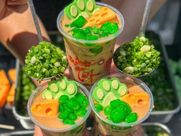 Không phải Cá tháng Tư: Trà sữa hành lá độc lạ đang xâm chiếm mạng xã hội, netizen chê nhiều hơn khen