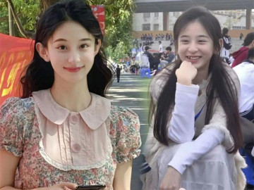 Nữ giáo viên cấp 2 đi dạy mà trông như nữ sinh trung học, "lười" tô vẽ vẫn xinh đẹp phát sáng