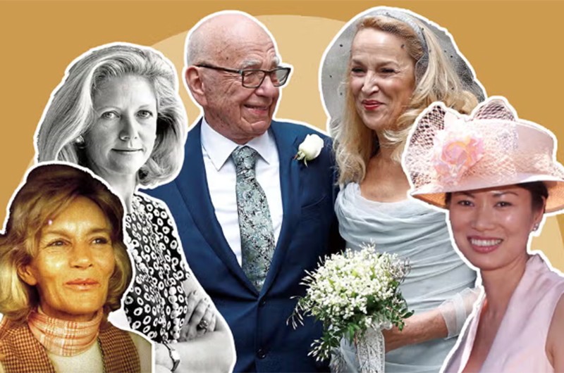 Mới đây, "ông trùm" giới truyền thông Rupert Murdoch đã đính hôn lần 6. Đến nay, vị tỷ phú 92 tuổi đã kết hôn và ly dị 4 người, 2 người đã đính hôn nhưng chưa cưới. Hãy cùng xem nhan sắc 6 "bóng hồng" bên đời ông.
