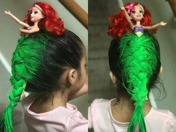 Trường mở cuộc thi tóc xinh cho bé, bà mẹ tạo kiểu tóc cho con gái khiến tất cả phụ huynh tròn mắt