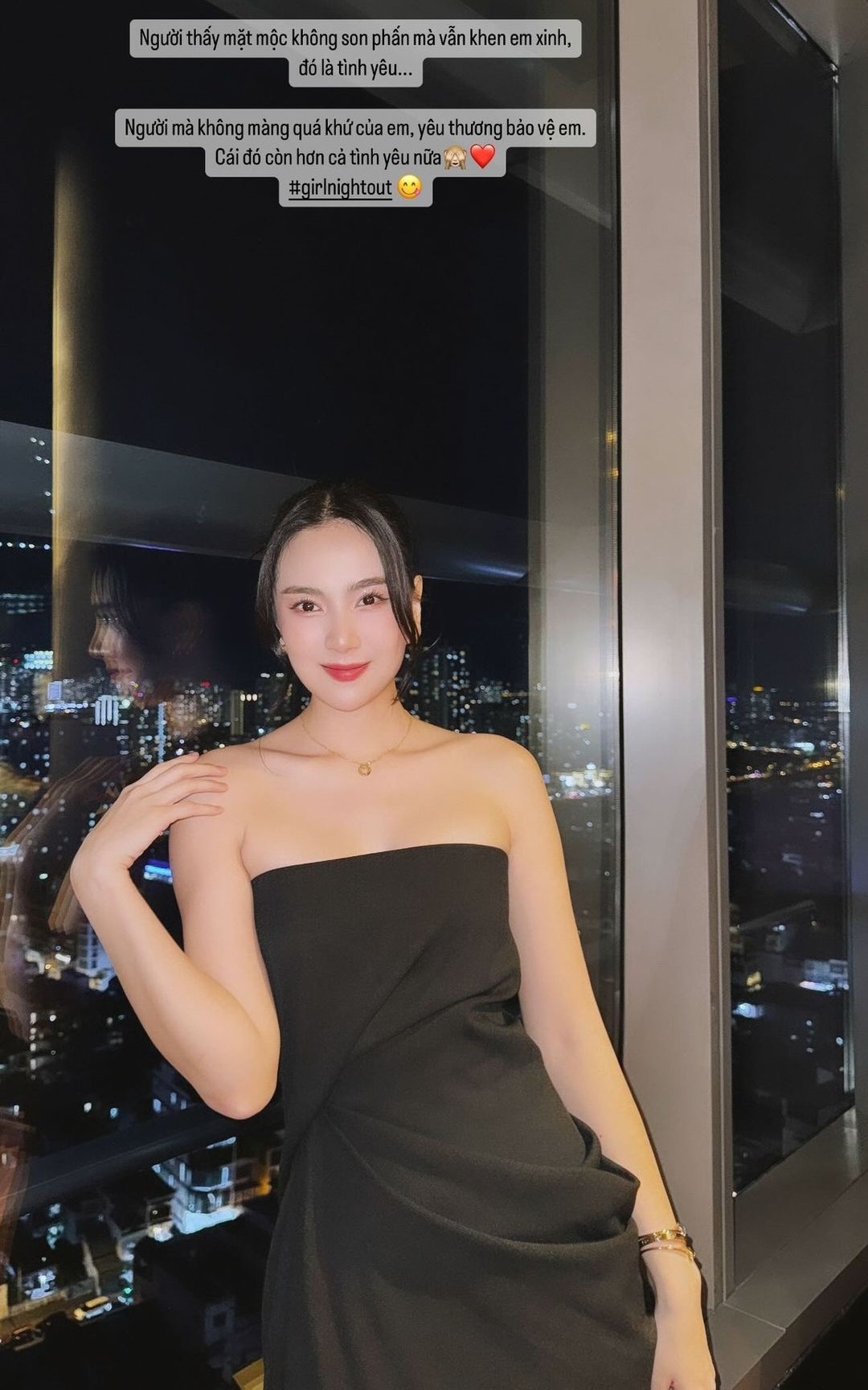 Nàng BTV vừa có chia sẻ nhắc đến tình yêu.