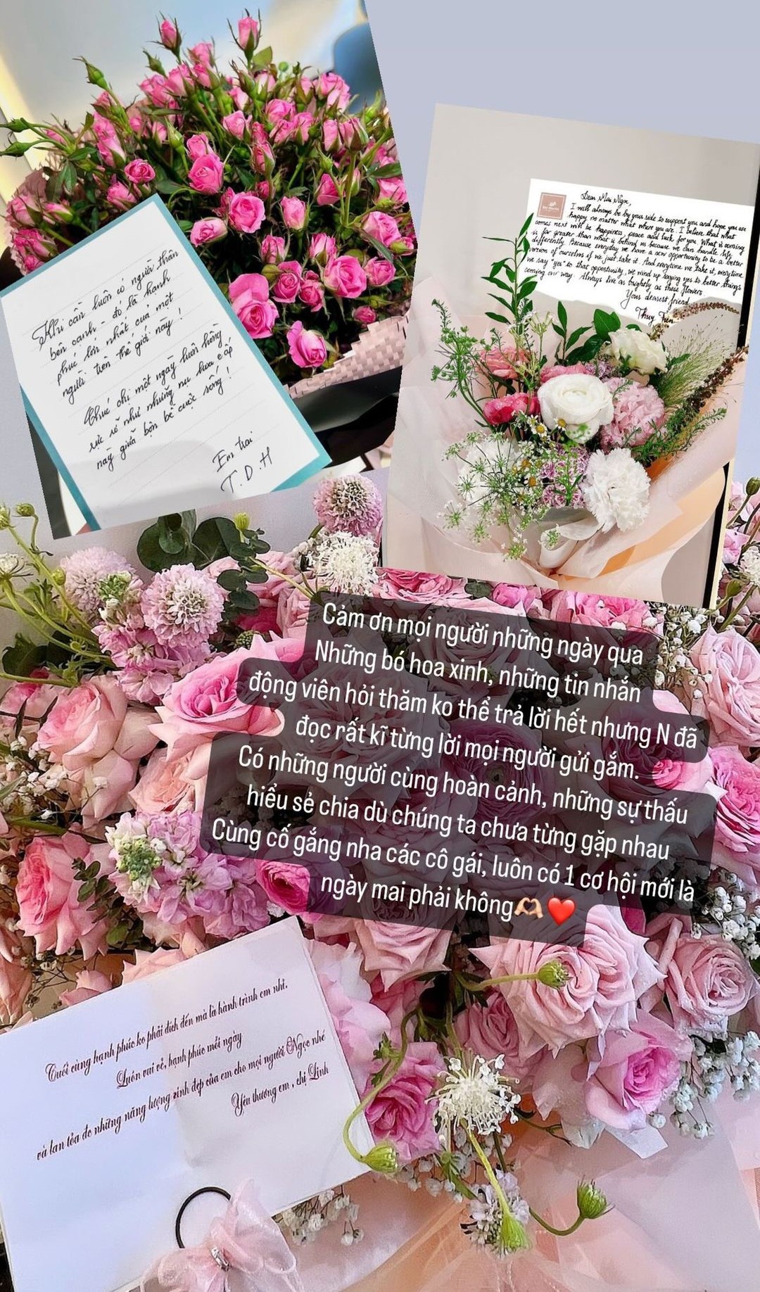 Cô cho biết nhận được nhiều lời động viên của những người cùng hoàn cảnh.