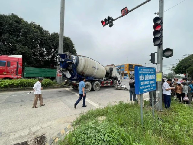 Hiện trường vụ tai nạn.