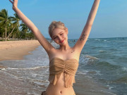 Thời trang - 18 tuổi làm dâu hào môn, hot girl 10X toàn mặc đồ mua online, không bikini hàng hiệu vẫn "cháy"