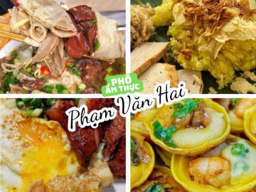 Phố ẩm thực Phạm Văn Hai ăn vào là nhớ mãi, nổi tiếng bánh khọt lòng đào chỉ 20.000 đồng