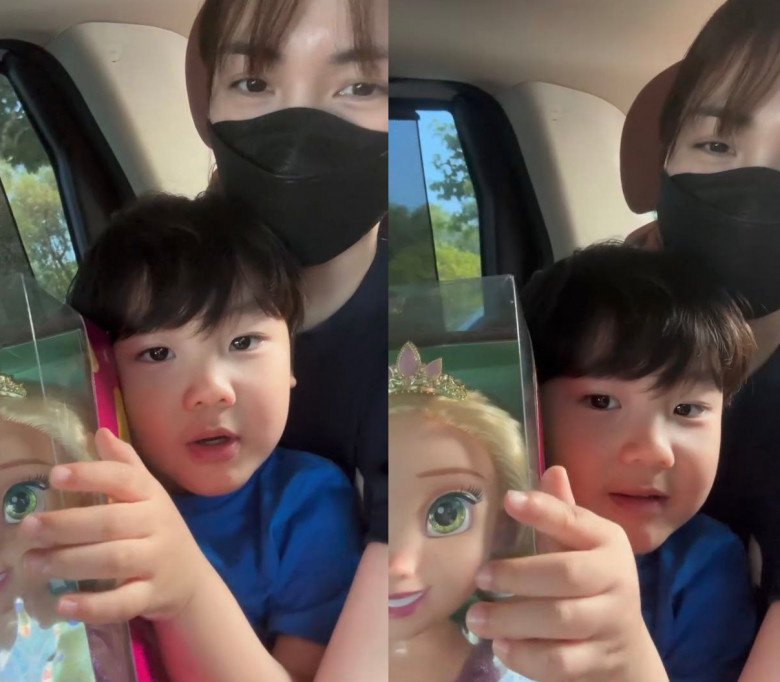 Quý tử Hòa Minzy đốn tim người xem vì quá đáng yêu.