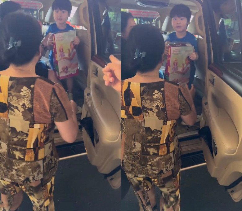 Con trai Hòa Minzy về Việt Nam sau 1 tháng sang Úc.