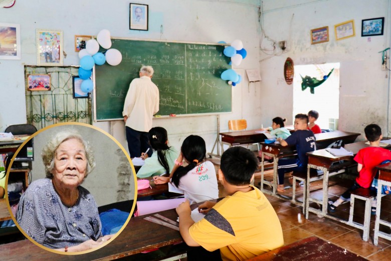 Lớp học của ông bà Tư: U90 vẫn chống gậy cầm phấn, miệt mài gieo chữ cho trẻ em nghèo - 3
