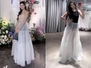 Thời trang - Mặc xuyên thấu đi đám cưới Quang Hải, bà xã Mạc Hồng Quân gây tranh cãi lớn chỉ vì chiếc quần