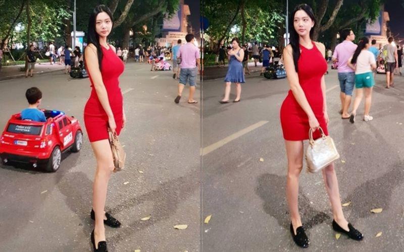 Cô nàng này còn từng gây náo loạn cõi mạng khi tung ảnh đi du lịch Việt Nam vào năm 2018. Thời điểm đó, cô gây chú ý với bộ ảnh diện đầm body chụp tại phố đi bộ Hồ Gươm, Hà Nội.

