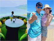 Giải trí - Vợ chồng Lâm Chí Dĩnh uống cà phê, ăn phở tại Đà Nẵng