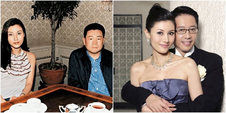 Lý Gia Hân 2 lần bị chỉ trích làm tiểu tam phá hoại gia đình 2 vị tỷ phú là Lưu Loan Hùng (bên trái) và Hứa Tấn Hanh (bên phải). 