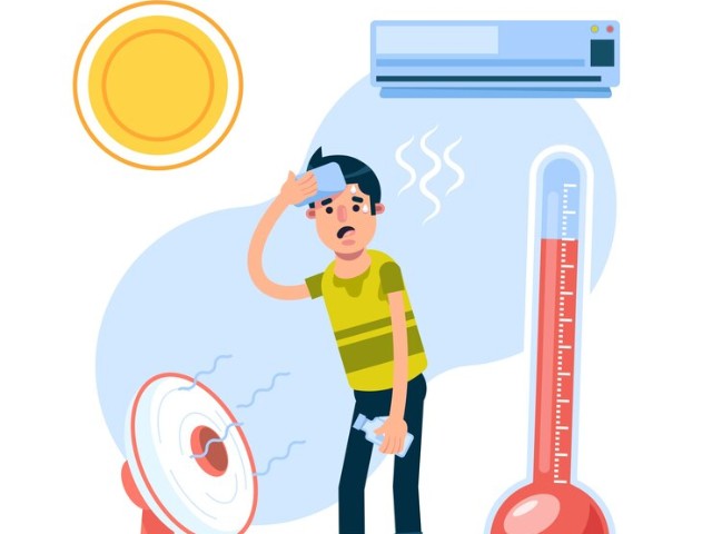 Image of a person adjusting the temperature on an air conditioner