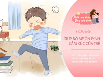 Trẻ dù bướng bỉnh, dễ nổi nóng đến đâu nhưng chỉ cần nghe bố mẹ nói 4 câu này sẽ lập tức ngoan ngoãn