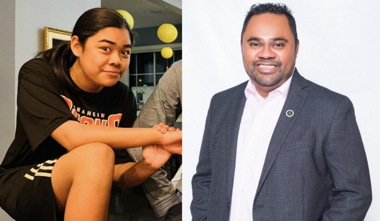 Ngoại hình của Barry lạ lẫm với mái tóc dài, được nhận xét giống hệt bố.