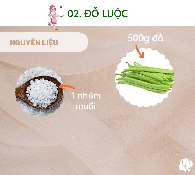 Chuẩn bị: 400g đỗ, 1 nhúm muối.