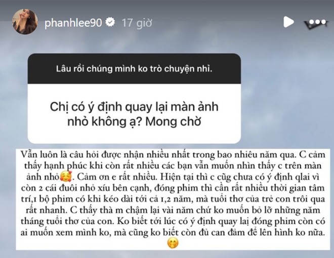 "Nàng dâu nghìn tỷ" từng là "tình cũ" Đình Tú: Dừng sự nghiệp chăm con, không còn đủ can đảm để lên hình - 1