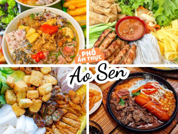 Lạc trôi vào thiên đường ăn uống Ao Sen, thực khách mê mẩn món bún riêu cá thơm ngon chỉ 30.000 đồng