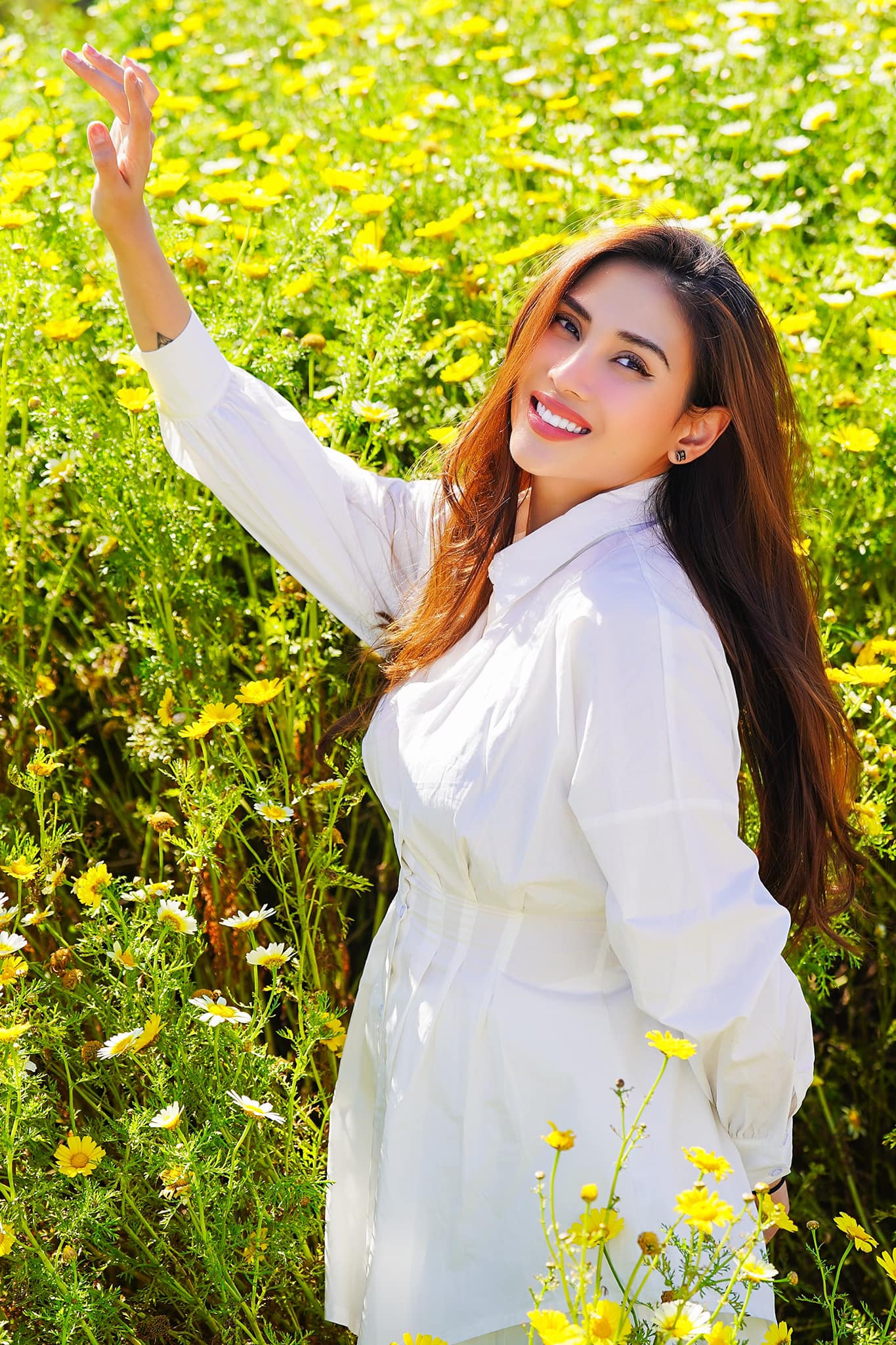  Võ Hoàng Yến nhuận sắc hơn khi mang bầu.