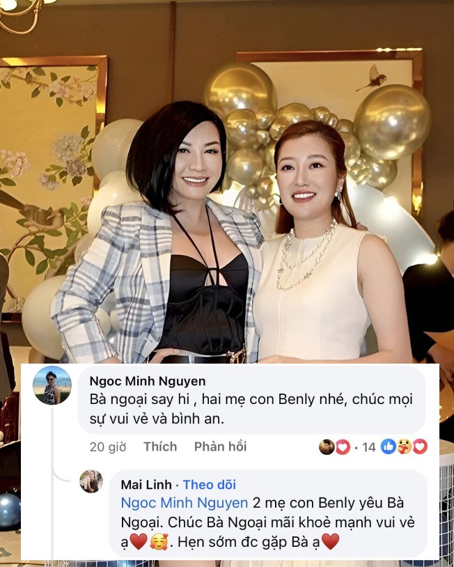 Mẹ vợ cũ của Bằng Kiều gây chú ý khi nhận Benly làm cháu ngoại.