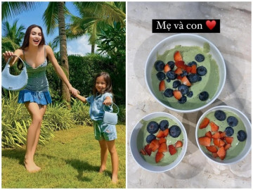 Lisa Leon càng lớn càng kháu khỉnh, chân dài, hóa ra nhờ Hồ Ngọc Hà cho ăn loại rau cải này