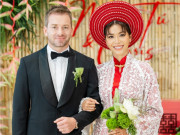 Giải trí - Đám cưới Minh Tú với chồng người Đức: Cô dâu gắn ảnh bố đã mất lên hoa cưới để tưởng nhớ