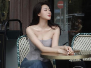 Thời trang - Xuất hiện cô gái Việt giống Baifern, mê đồ ren lưới, mặc áo không dây sexy hơn bản chính