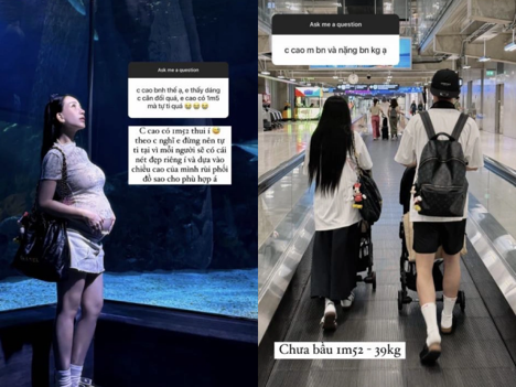 Joyce Phạm chia sẻ về chiều cao và cân nặng của mình.
