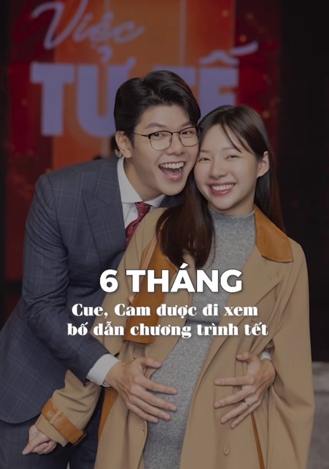 Dịp Tết Nguyên đán 2024, Hương Giang vác bụng bầu lớn đi xem chồng dẫn chương trình Việc tử tế.