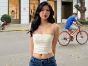 Danh tính cô gái mặc khoe body trên đường phố Hà Nội khiến nhiều người phải ngoái nhìn