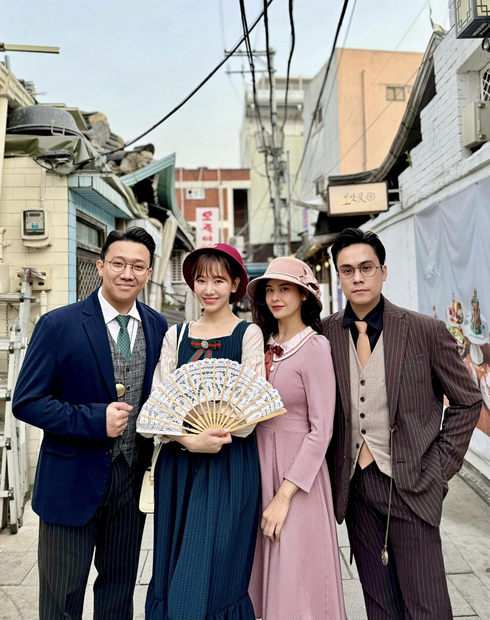 Thái Dũng, Trương Quỳnh Anh và vợ chồng Trấn Thành - Hari Won.