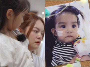 Phạm Quỳnh Anh nghẹn giọng nhớ lúc con gái bị bệnh tình khá nặng, phải bồng bế suốt đêm trong bệnh viện