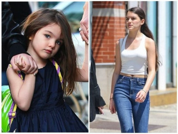 Hành trình Suri Cruise thay đổi diện mạo từ tiểu công chúa thành đại mỹ nhân trong 10 năm không gặp bố