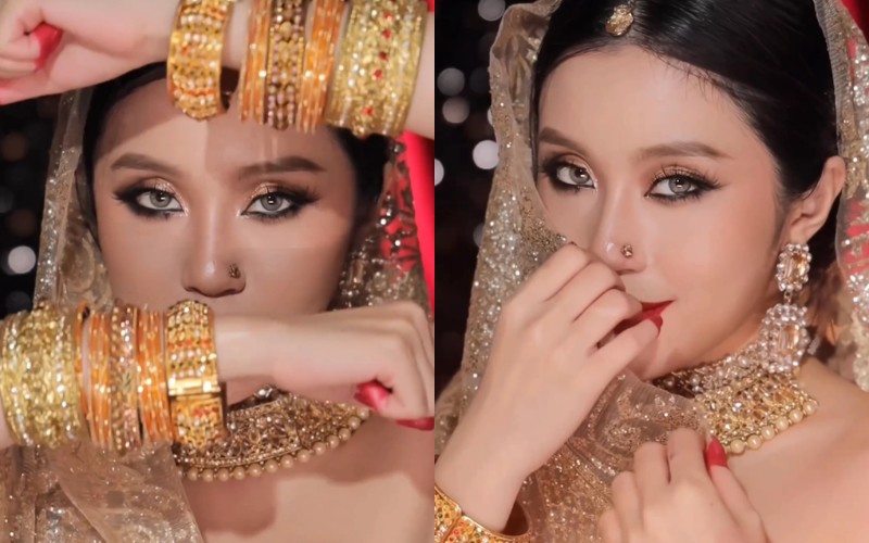 Video biến hình thành cô dâu Ấn Độ gần đây nhất của cô đạt kỷ lục hơn 100 triệu lượt xem, giúp cô nhận được danh xưng “nữ hoàng trend biến hình” từ cộng đồng mạng.
