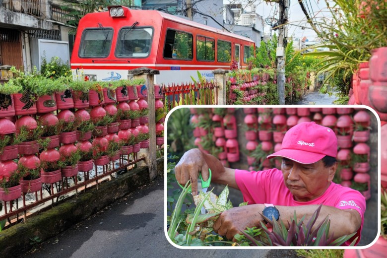 Độc lạ ông già màu hường ở Sài Gòn: Nhuộm hồng từ trong nhà ra ngoài phố, khẳng định “hồng nam tính” - 5