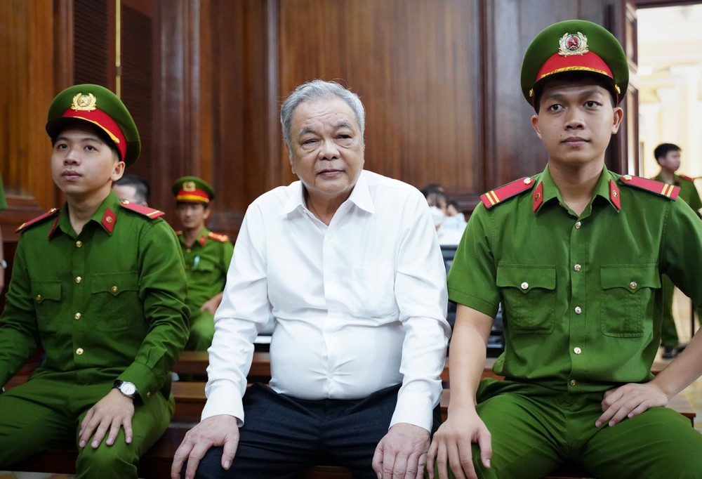 Ông Trần Quí Thanh tại tòa. Ảnh: THUẬN VĂN