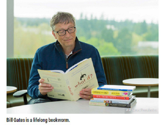 Gates cũng đã chia sẻ hơn 150 đề xuất về sách thông qua blog cá nhân của mình có tên GatesNotes.