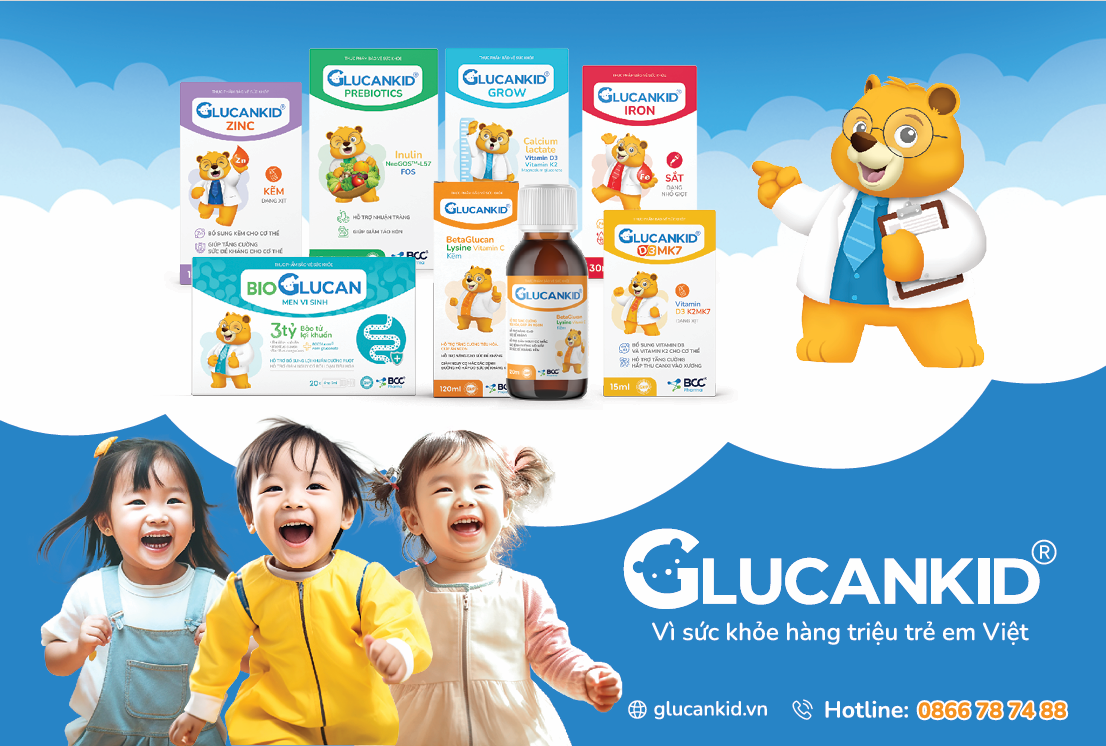 Glucankid - Người bạn đồng hành, chăm sóc và bảo vệ sức khỏe trẻ em - 1