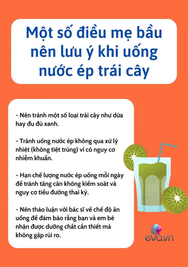 Nắng nóng, nhiều mẹ bầu thích uống nước ép trái cây nhưng cần lưu ý các điều sau - 3