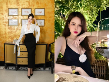 Con dâu tỷ phú Hoàng Kiều tuổi 40 tươi trẻ mơn mởn, ăn mặc khoe ngực gợi cảm không táo bạo