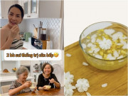 Bếp Eva - Vợ đẹp của Hoàng Bách tập nấu chè "chữa lành" ngày nắng nóng, 2 bà sui gia cùng chỉ đạo trong bếp