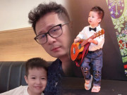 Giải trí - Bằng Kiều "cha già con mọn" ở tuổi 51, cậu út 2 tuổi mắt long lanh, môi trái tim y hệt ba